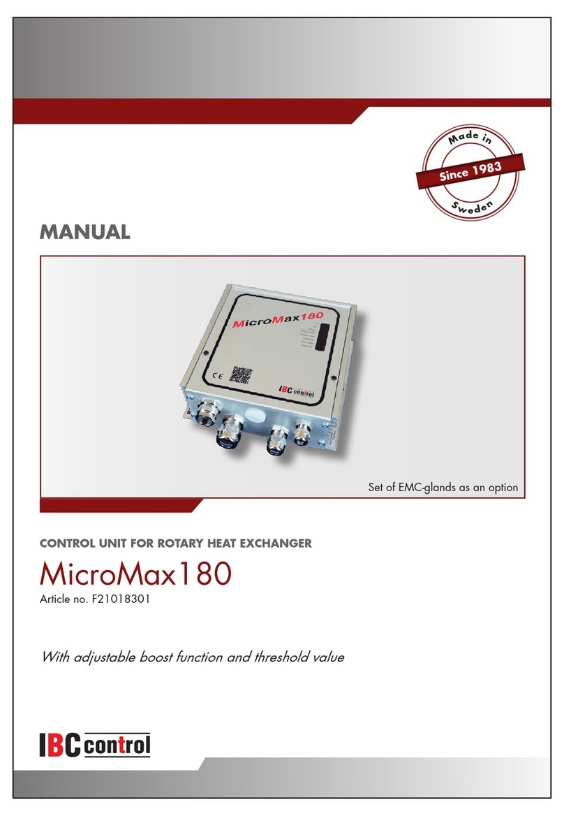 IBC control F21018301 manual