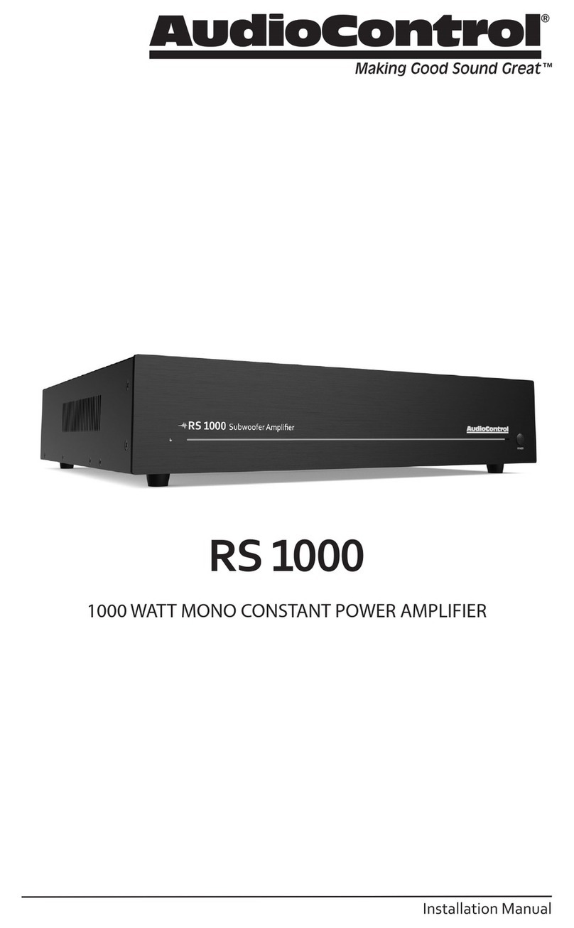 Audio Control RS 1000 User manual