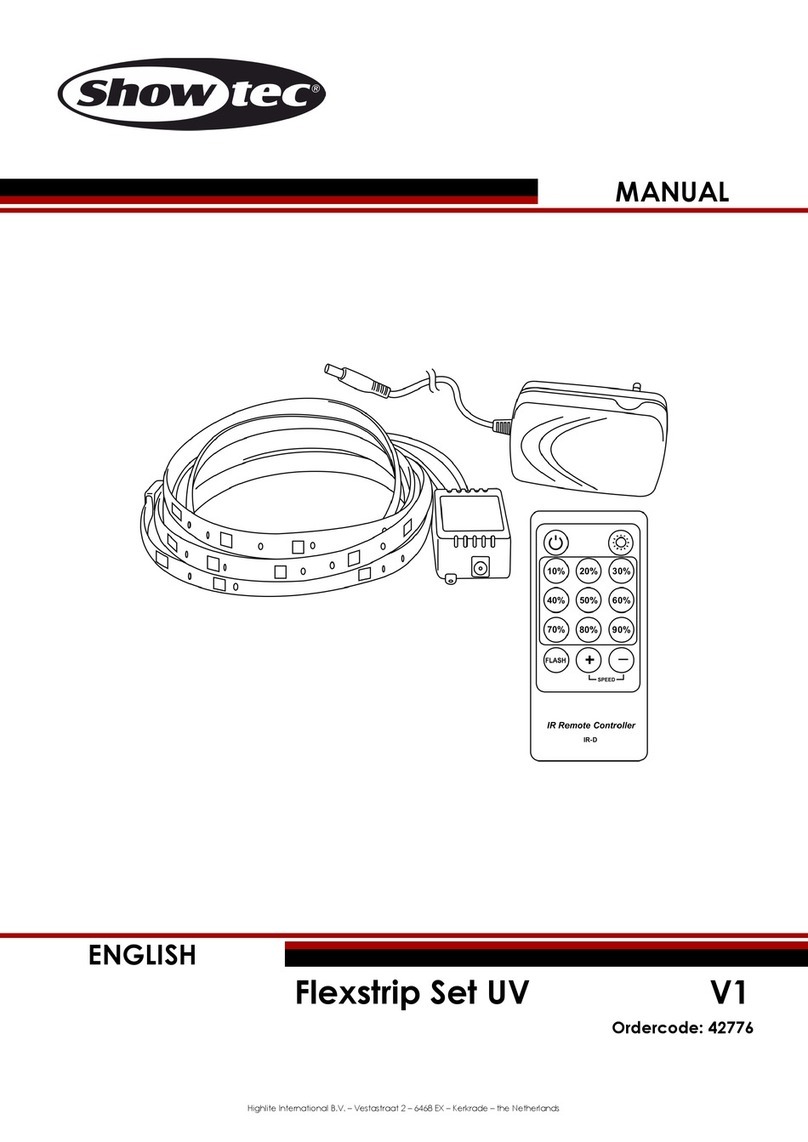 Show Tec Flexstrip Set UV V1 User manual