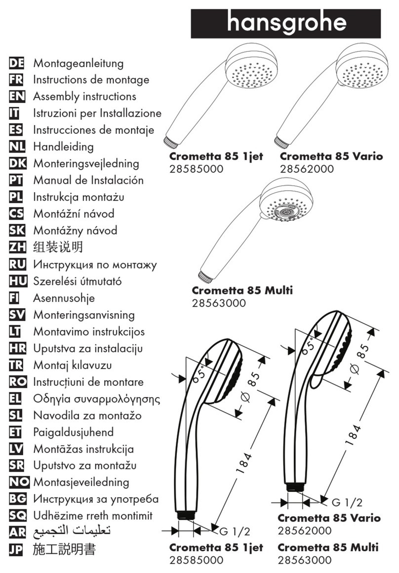 Hans Grohe Crometta 85 Multi 28563000 Assembly instructions