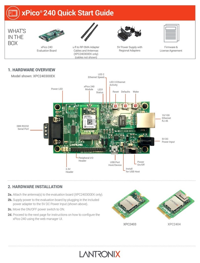 Lantronix xPico 240 User manual