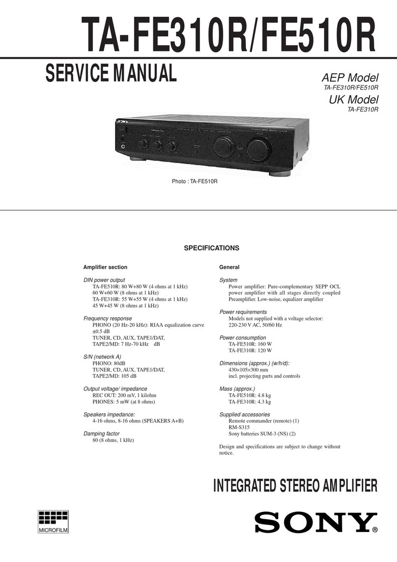 Sony TA-FE310R Service manual
