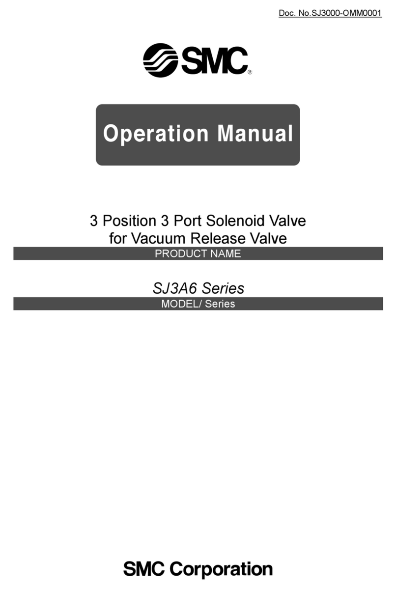 SMC Networks SJ3A6 Series Operation manual SMC Networks SJ3A6 Series Operation manual