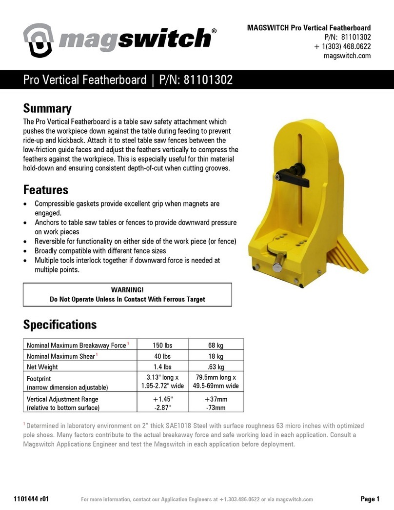 Magswitch Pro Vertical Featherboard manual