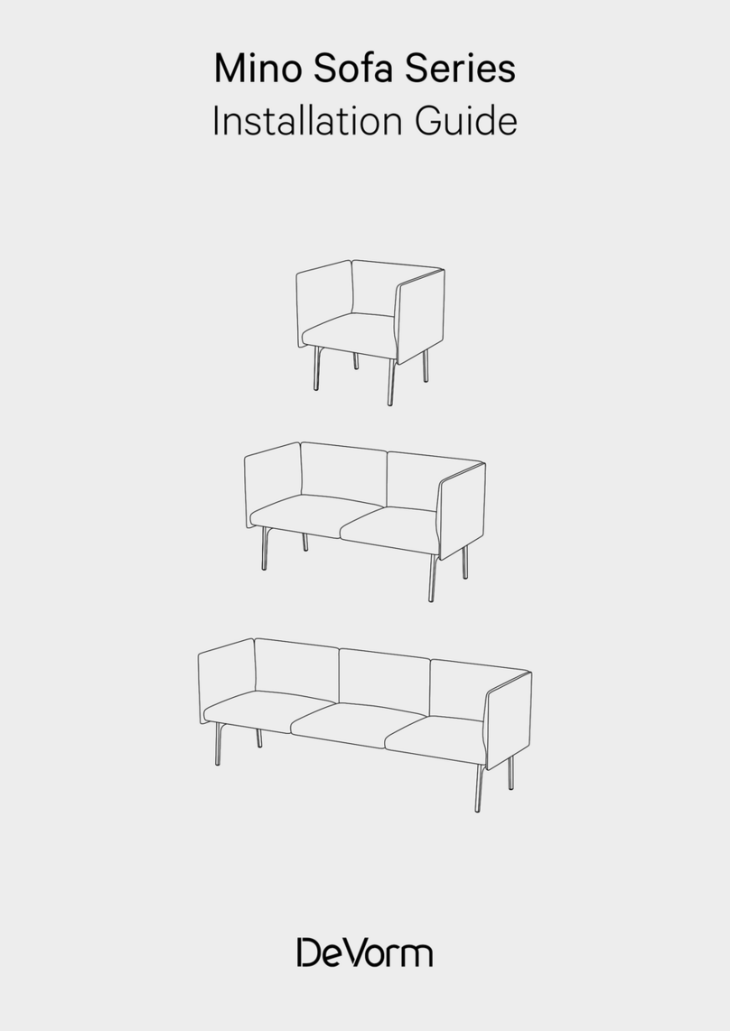 DeVorm Mino Sofa Series installation guide