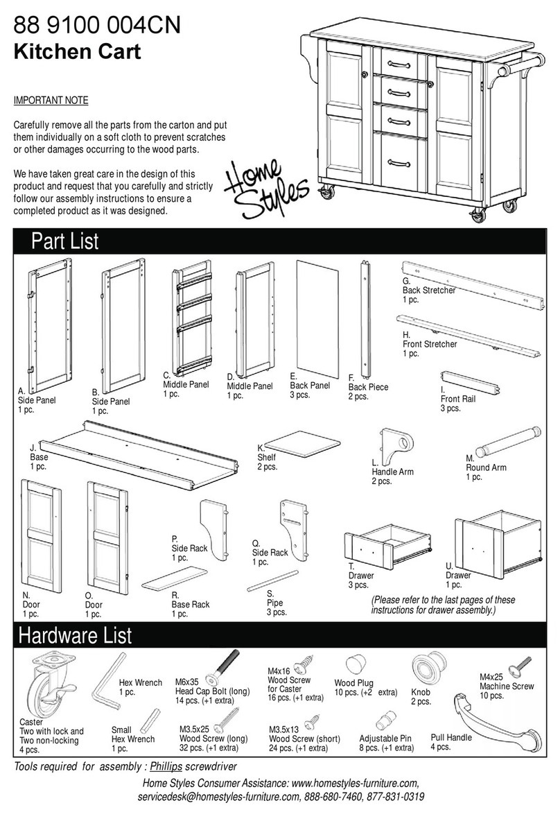 Home Styles 88 9100 004CN User manual