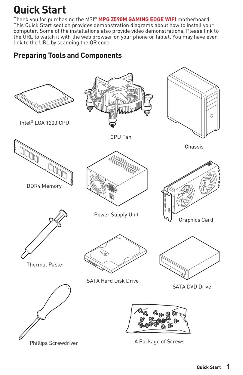 MSI MPG Z590M User manual