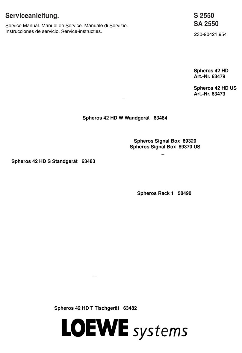 Loewe TV Spheros 42 HD User manual