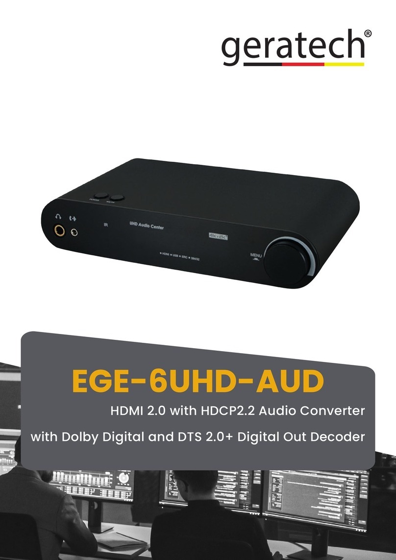 geratech EGE-6UHD-AUD User manual geratech EGE-6UHD-AUD User manual