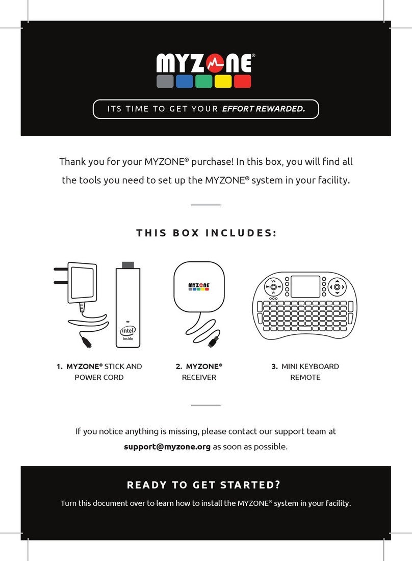 Myzone STICK manual