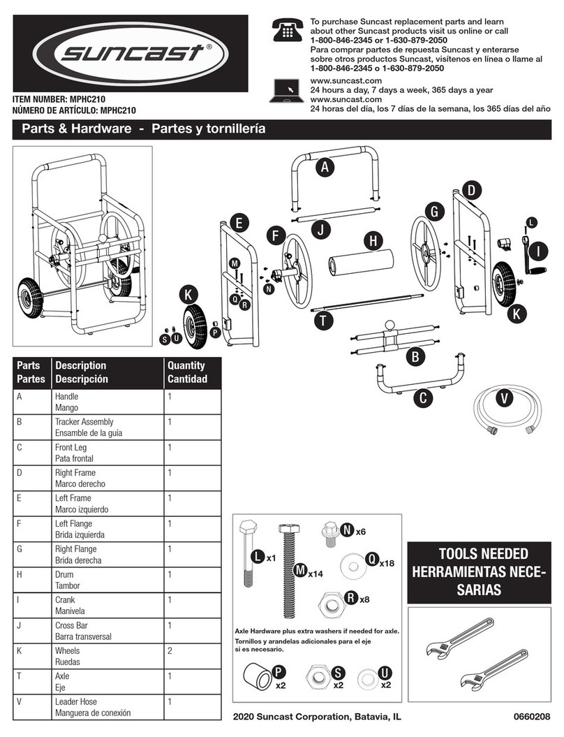 Suncast MPHC210 User manual