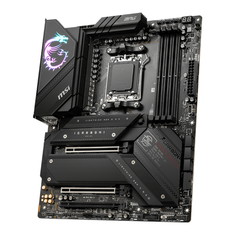 MSI MPG X670E CARBON WIFI User manual