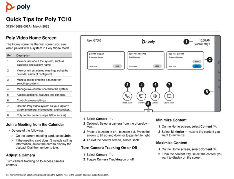 Poly TC10 Assembly instructions