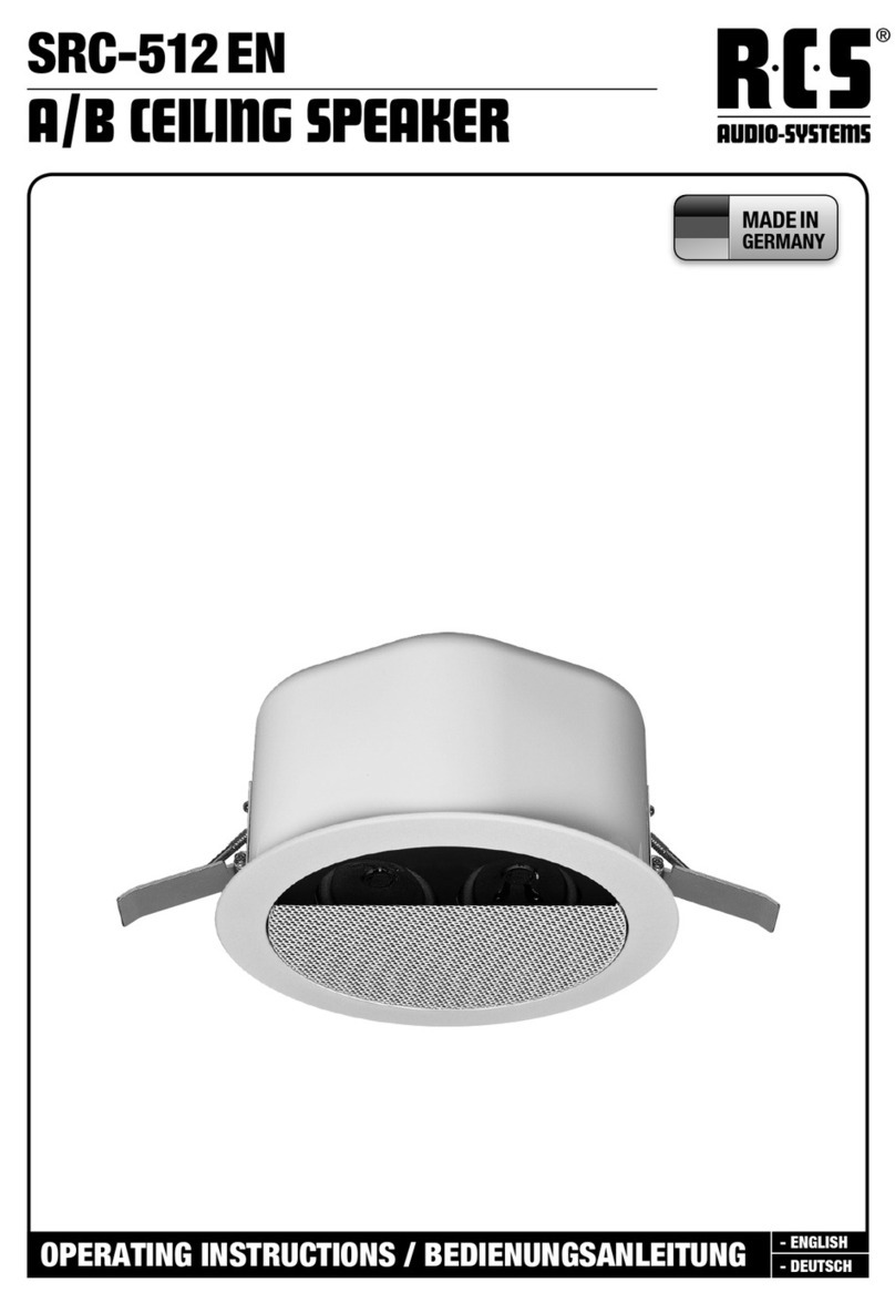 RCS AUDIO-SYSTEMS SRC-512 EN User manual