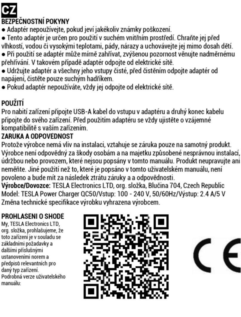Tesla QC50 manual
