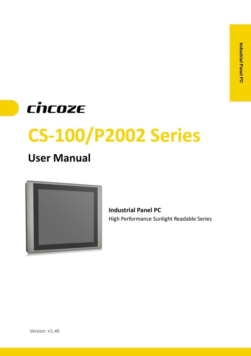 Cincoze CS-100/P2002 Series User manual