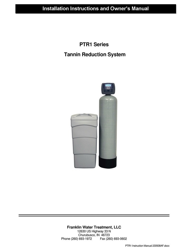 Franklin Water Treatment PTR1 Series Quick start guide