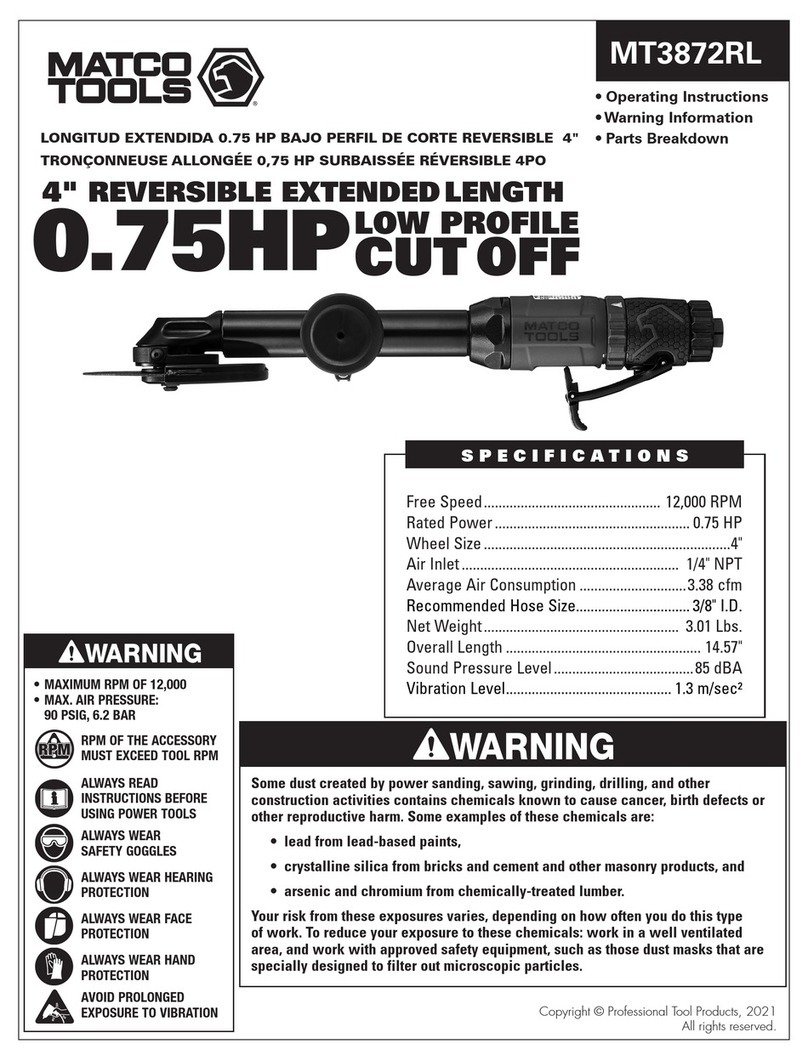 Matco Tools MT3872RL operating instructions