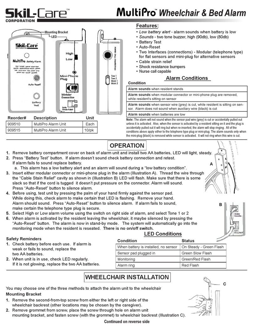 Skil-Care MultiPro Alarm Unit manual