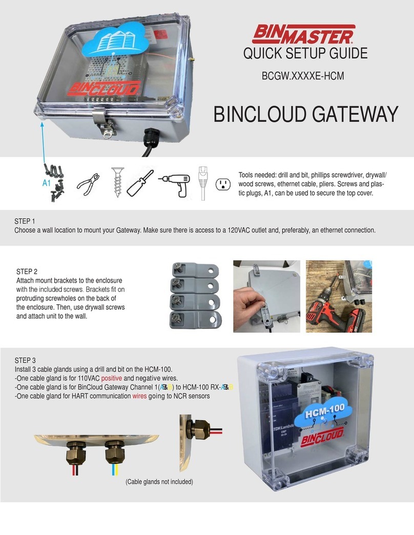 Bin Master BINCLOUD Quick setup guide