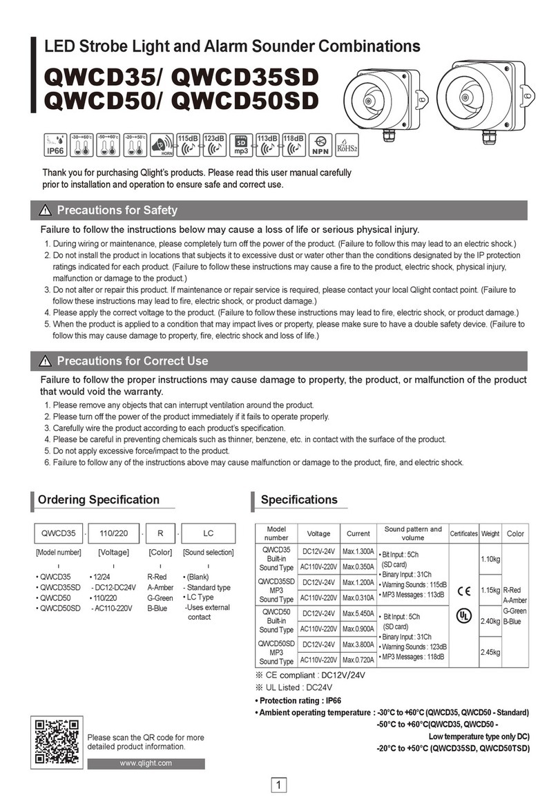 Qlightec QWCD35 instructions
