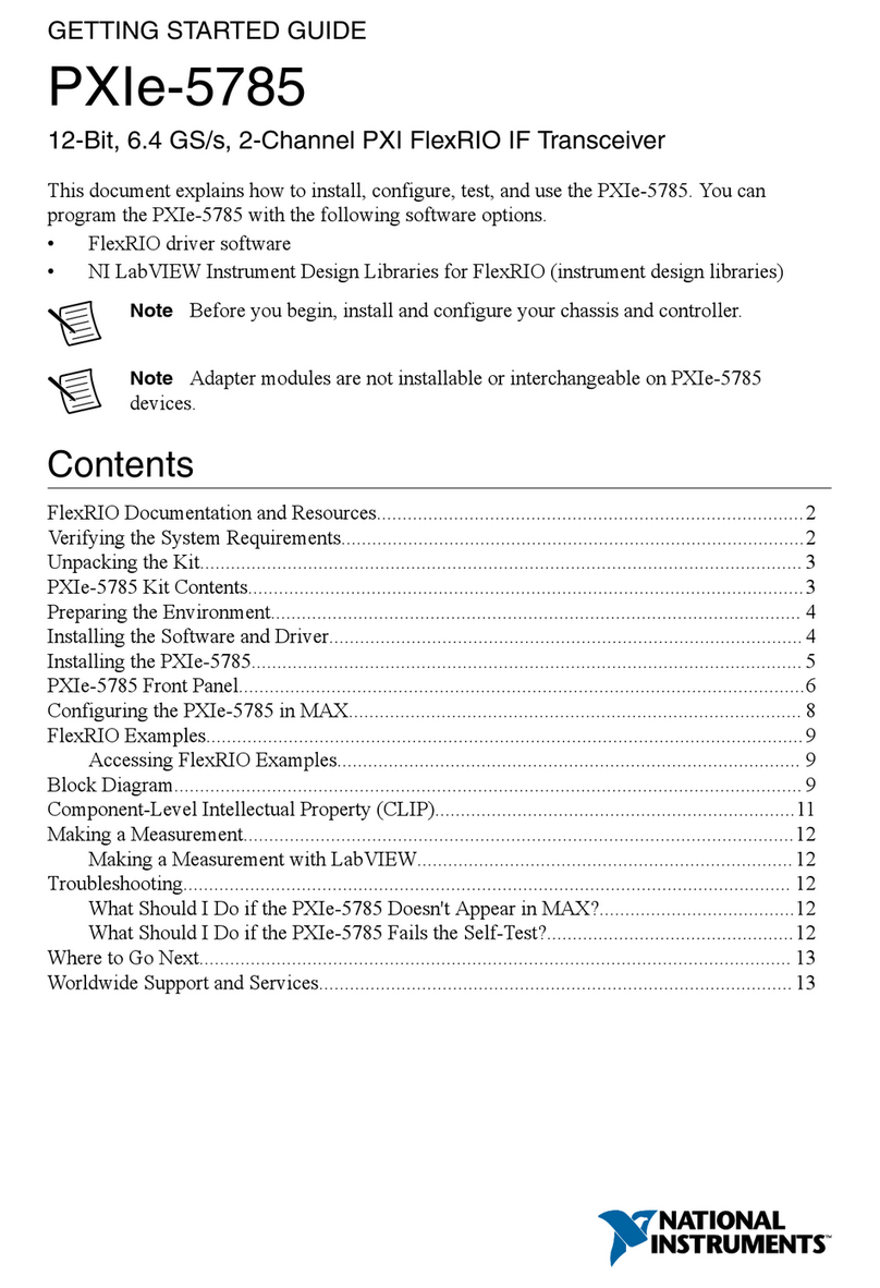 National Instruments PXIe-5785 User manual National Instruments PXIe-5785 User manual