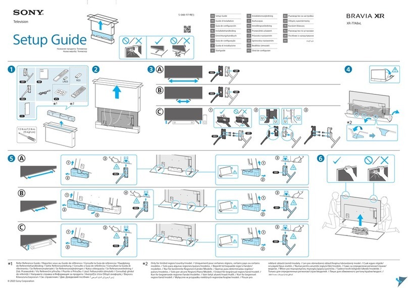 Sony BRAVIA XR-77A8xL User manual