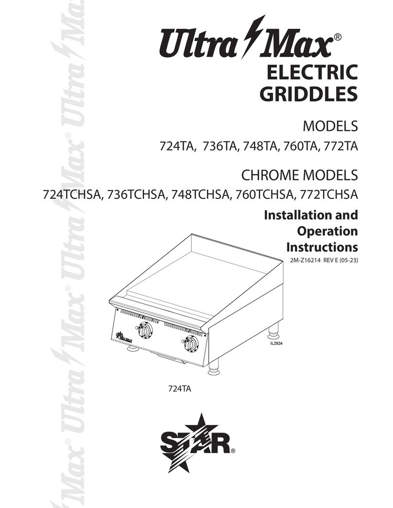 Star Ultra Max 772TCHSA Installation and operation instruction