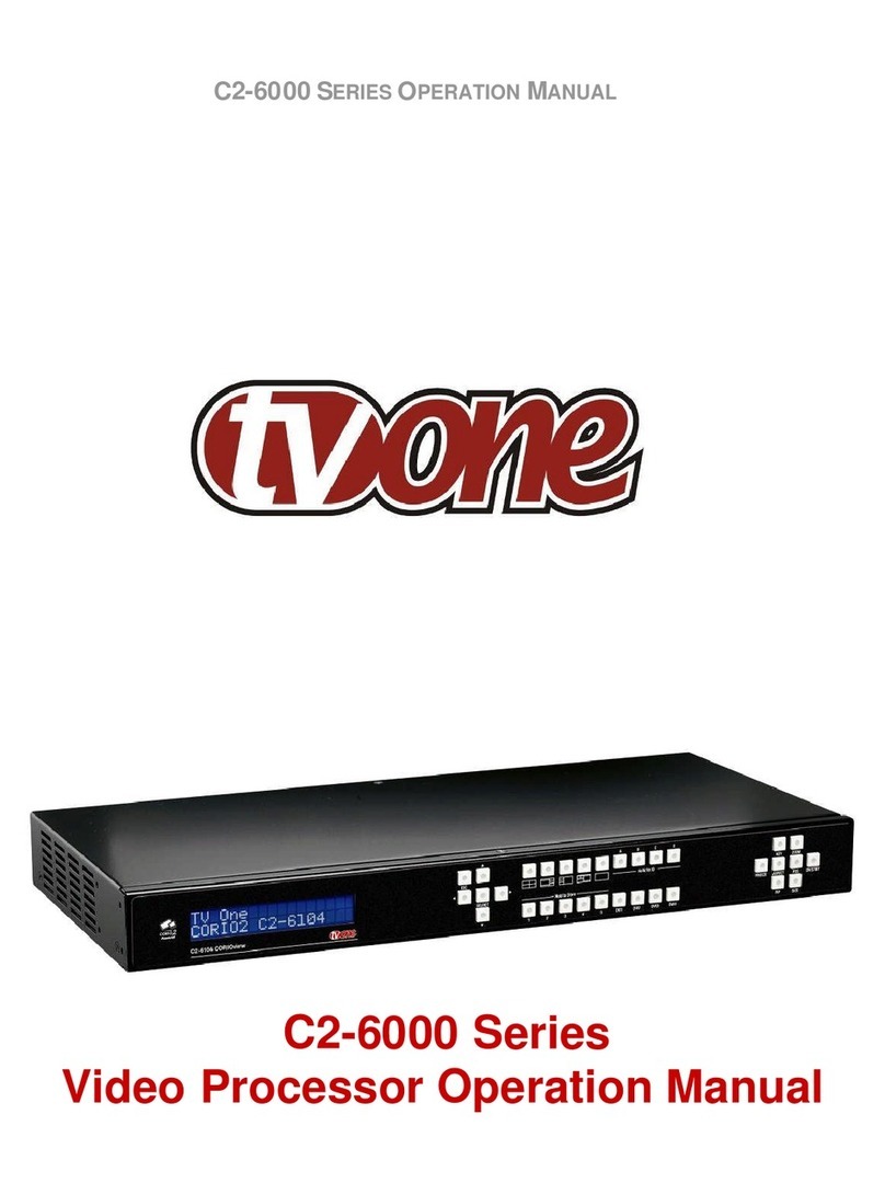TV One C2-6000 Series User manual