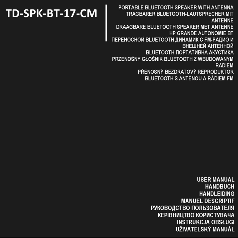 Gembird TD-SPK-BT-17-CM User manual