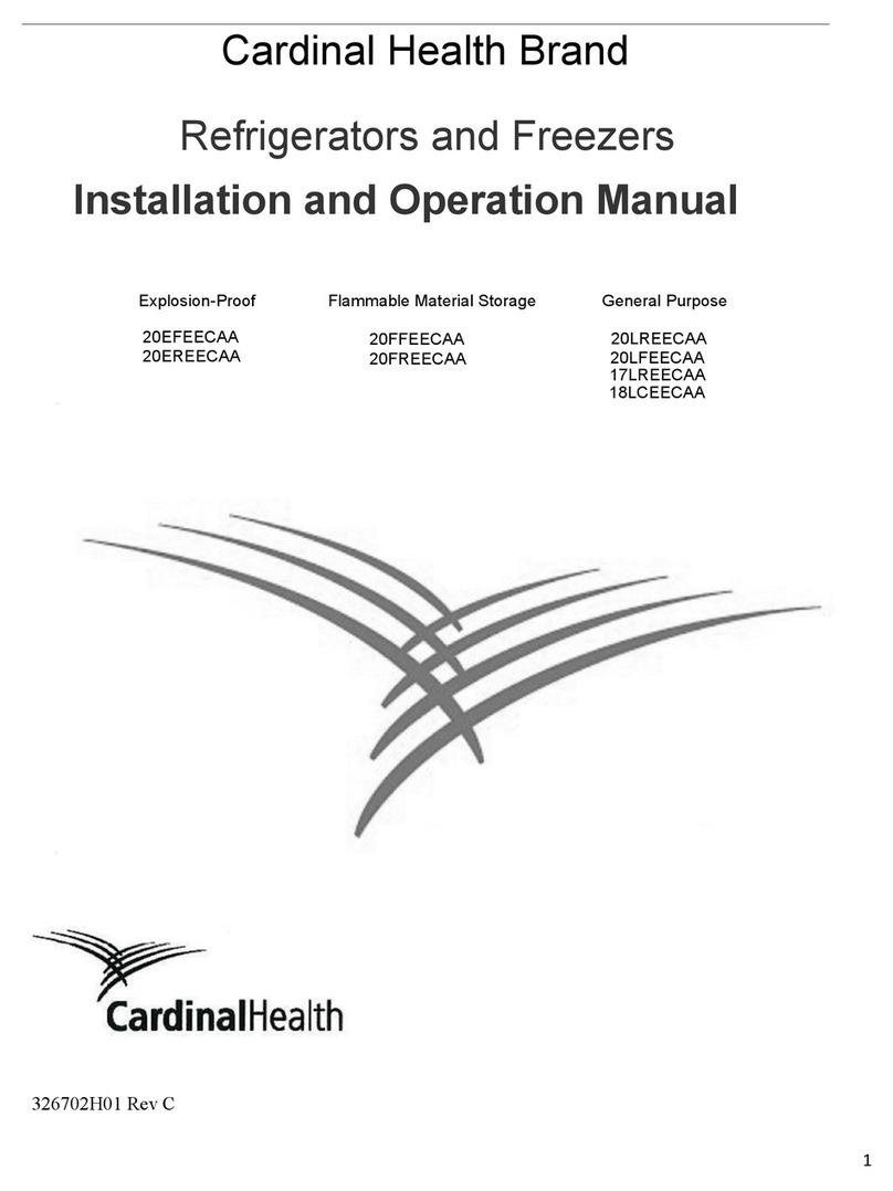Cardinal Health 20EFEECAA Installation and operation manual