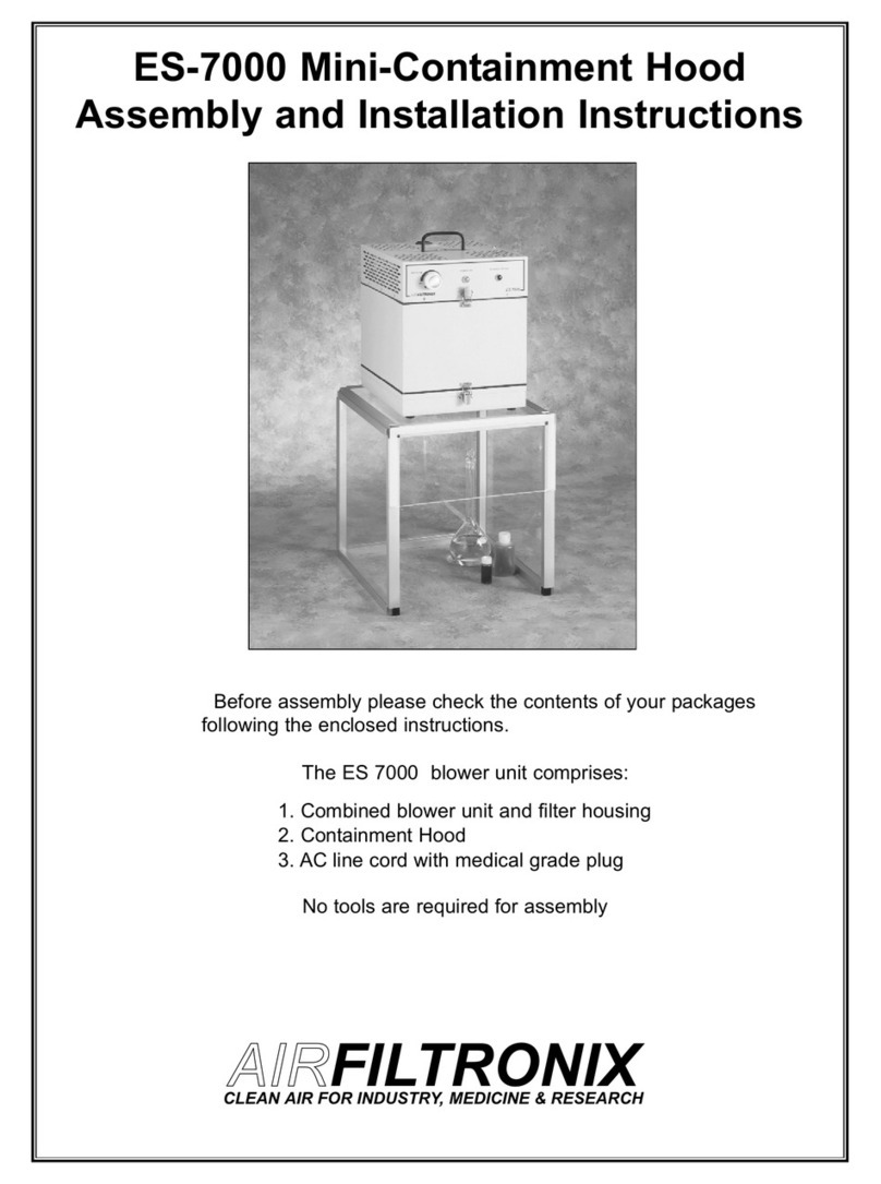 AirFiltronix ES-7000 Instruction manual