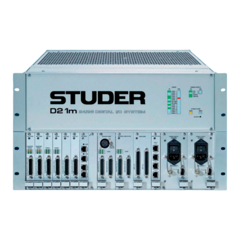 Harman Studer D21m User manual
