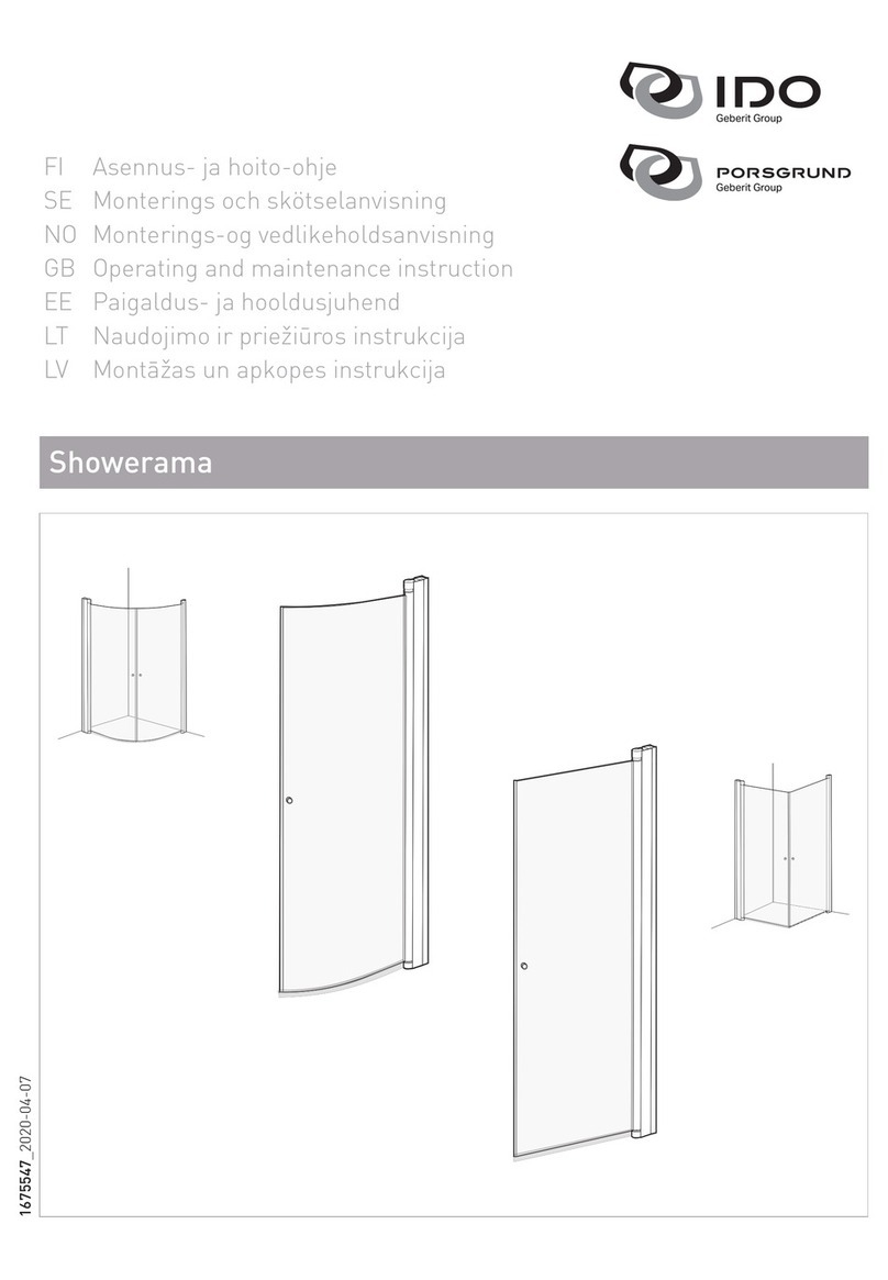 iDo PORSGRUND Showerama Operating and maintenance instructions