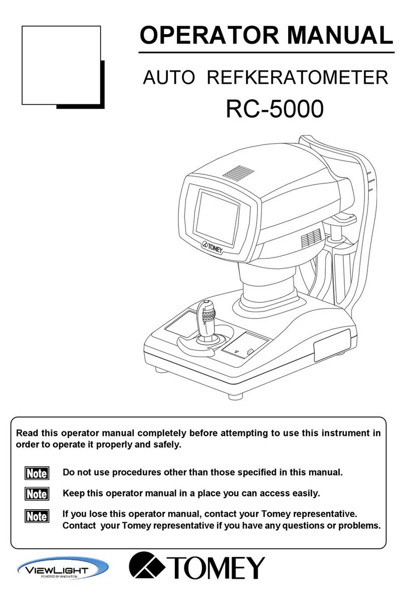 Tomey RC-5000 User manual