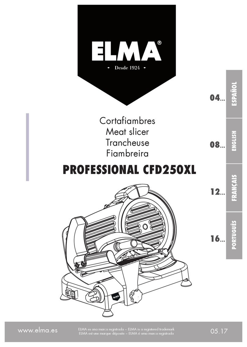 Elma PROFESSIONAL CFD250XL User manual