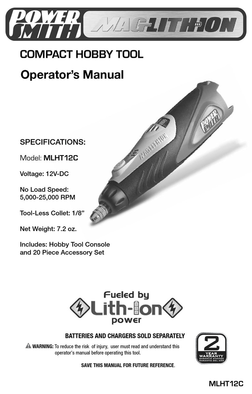 PowerSmith MAG LITHION MLHT12C Operator's manual