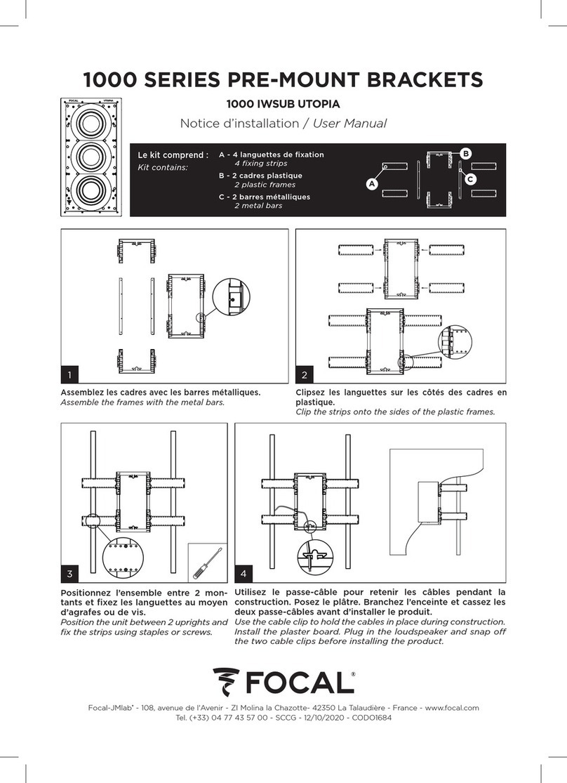 Focal 1000 Series user manual Focal 1000 Series user manual