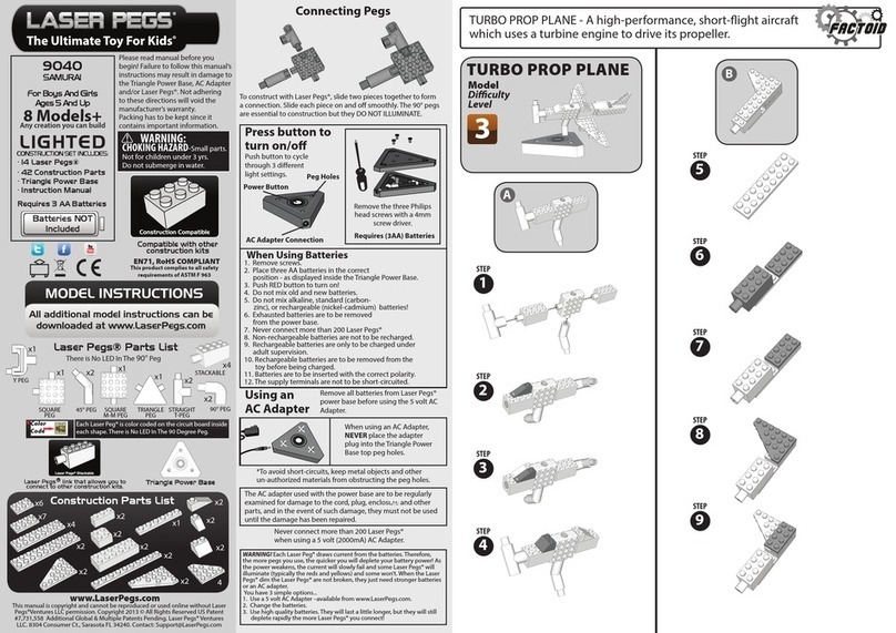 LaserPegs 9040 User manual