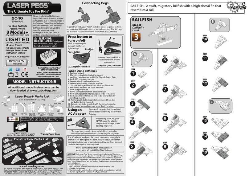 LaserPegs 9040 User manual