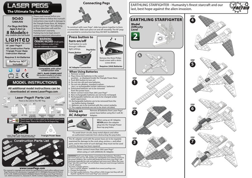 LaserPegs 9040 manual