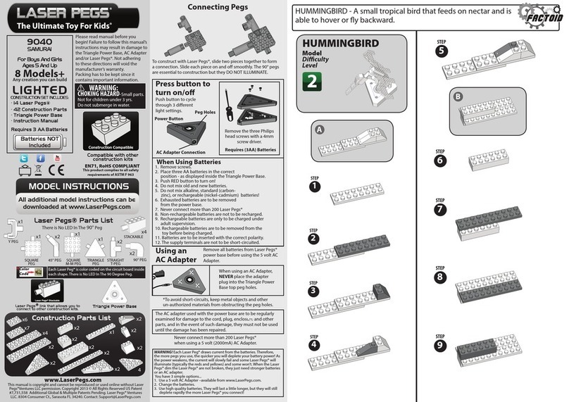 LaserPegs 9040 User manual LaserPegs 9040 User manual
