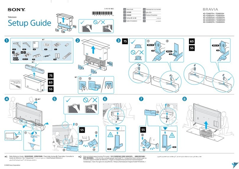 Sony Bravia KD-75X8000H Setup guide