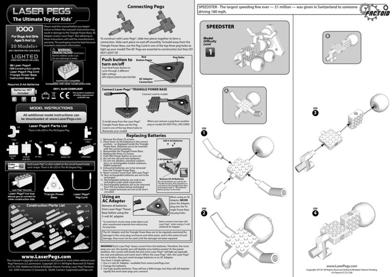 LaserPegs 1000 manual