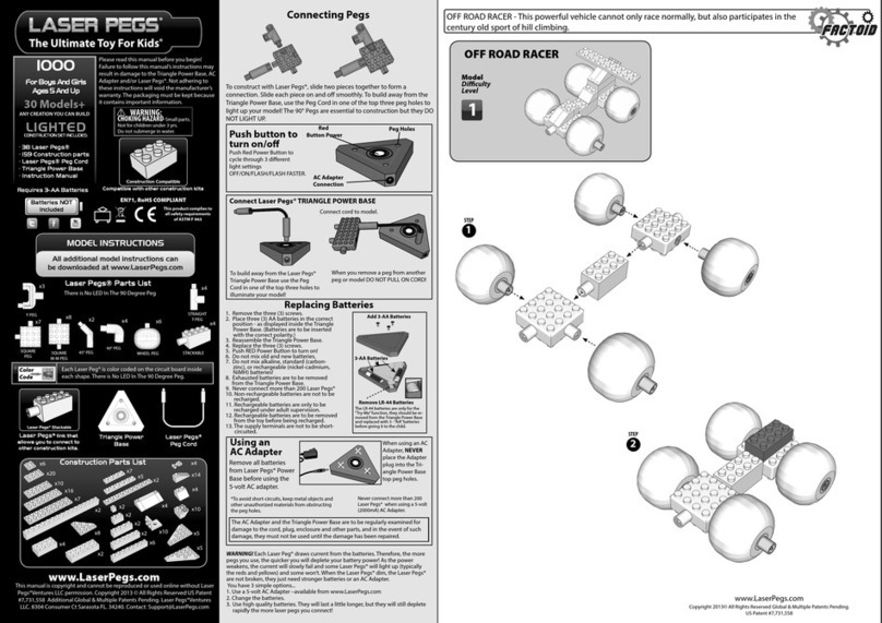 LaserPegs 1000 User manual LaserPegs 1000 User manual