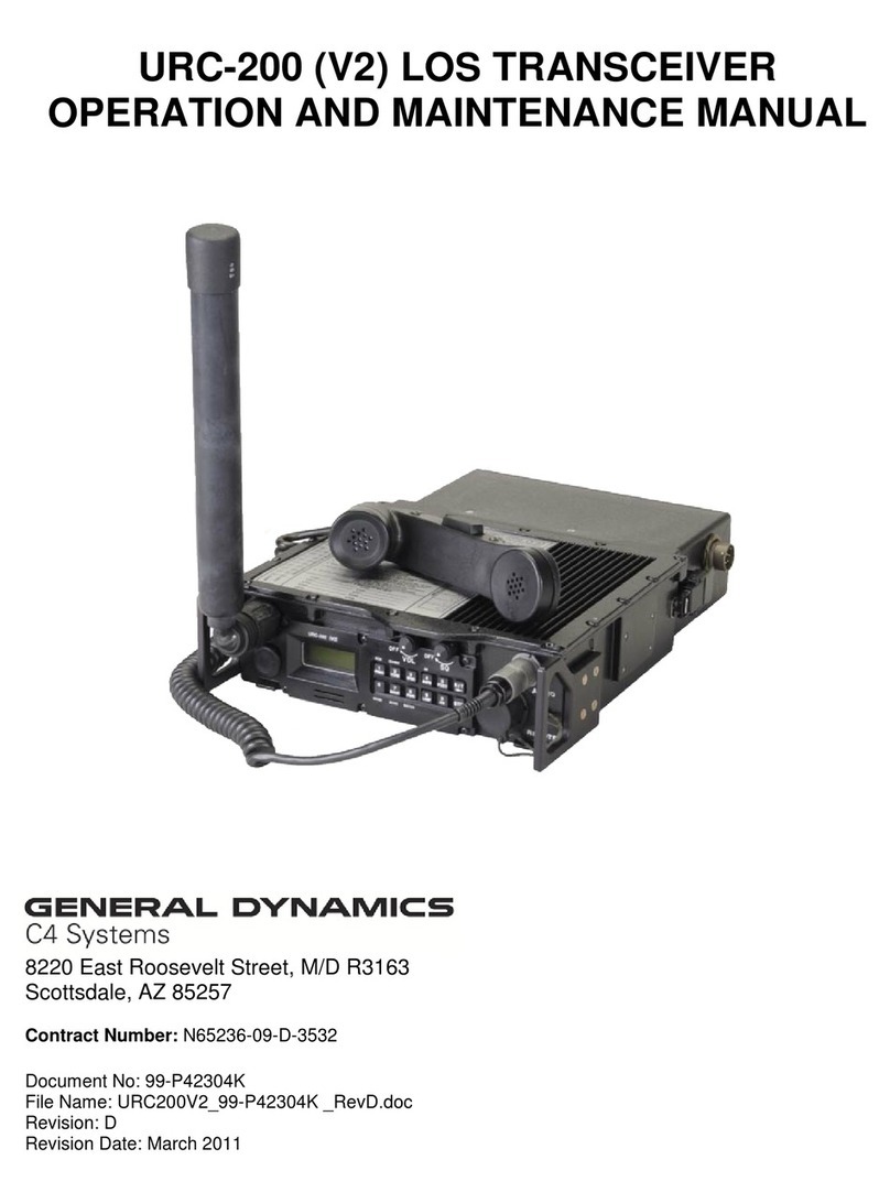 General Dynamics URC-200 (V2) Operation and maintenance manual