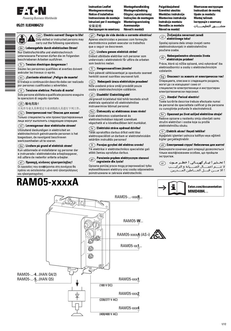 Eaton RAMO5 A Series Instruction leaflet