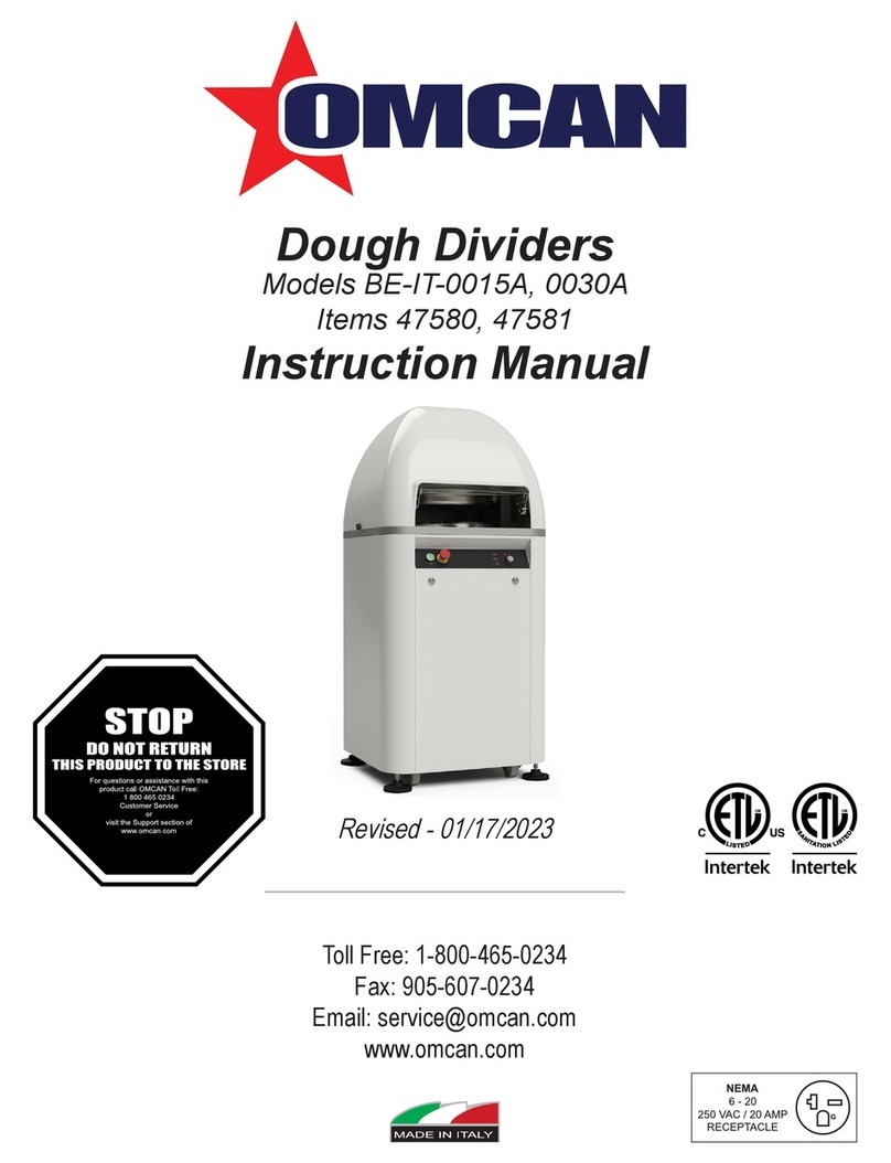 Omcan BE-IT-0015A instruction manual