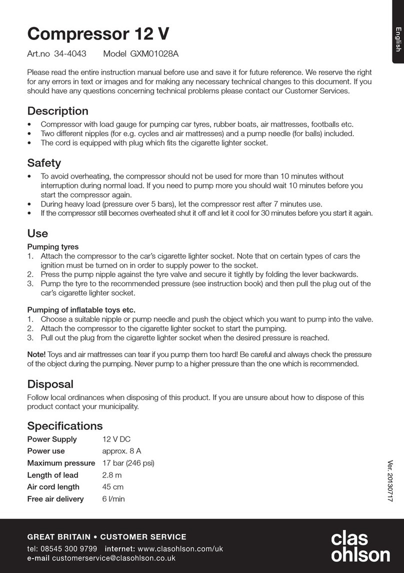 Clas Ohlson GXM01028A User manual