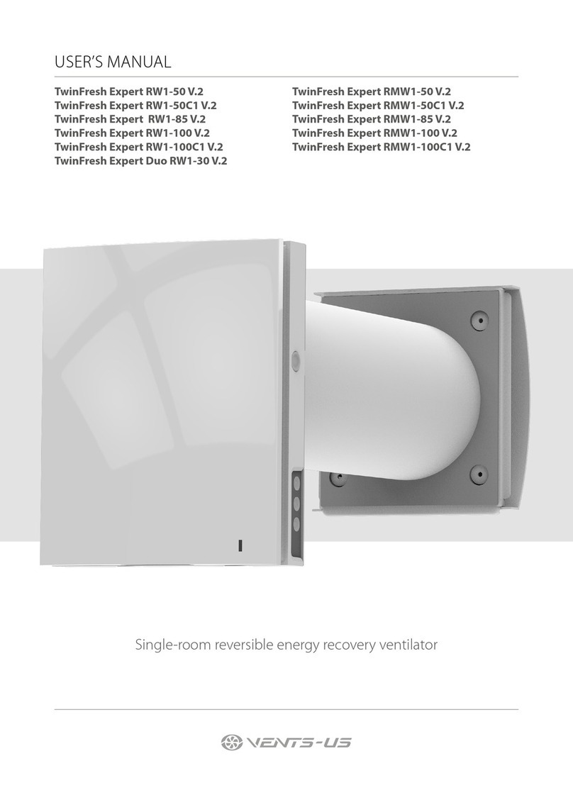 Vents-us TwinFresh Expert RW1-50 V.2 user manual